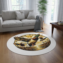 Flying Mallards Round Rug