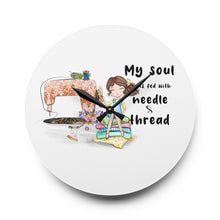 My Soul is Fed Acrylic Wall Clock