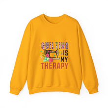 Floral Quilting is My Therapy Unisex Heavy Blend™ Crewneck Sweatshirt