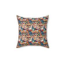 Watercolor Sewing Supplies 3 Spun Polyester Square Pillow