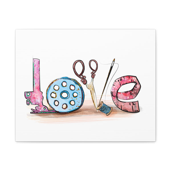 Sewing Love - Canvas Gallery Wraps