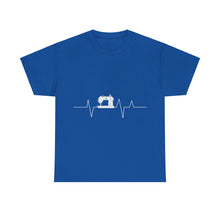 Sewing Machine Heart Beat Unisex Heavy Cotton Tee