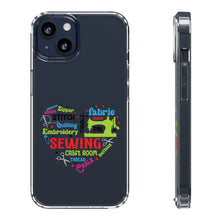 Colorful Sewing Word Cloud - Clear Cases