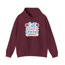 Eat Sleep Crochet Repeat Unisex Heavy Blend™ Hooded Sweatshirt