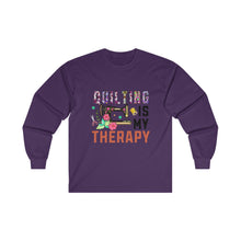 Floral Quilting is My Therapy Unisex Ultra Cotton Long Sleeve Tee