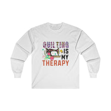 Floral Quilting is My Therapy Unisex Ultra Cotton Long Sleeve Tee