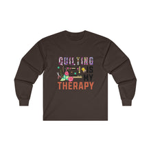 Floral Quilting is My Therapy Unisex Ultra Cotton Long Sleeve Tee