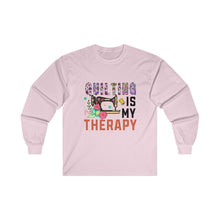 Floral Quilting is My Therapy Unisex Ultra Cotton Long Sleeve Tee