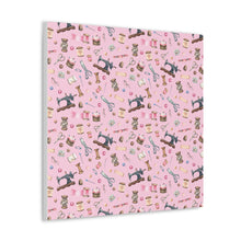 Sewing Elements Pink - Canvas Gallery Wraps