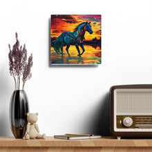 Colorful Modern Horse Acrylic Wall Clock
