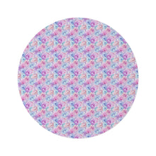 Pastel Alcohol Ink Flowers Pattern 5 Round Rug