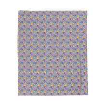 Packed Watercolor Buttons Velveteen Plush Blanket