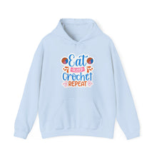 Eat Sleep Crochet Repeat Unisex Heavy Blend™ Hooded Sweatshirt