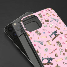 Sewing Elements Pink - Clear Cases