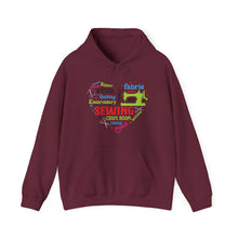 Colorful Sewing Word Cloud Unisex Heavy Blend™ Hooded Sweatshirt