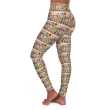Watercolor Sewing Supplies 2 High Waisted Yoga Leggings