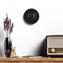 Vintage Sewing Machine Acrylic Wall Clock - Black