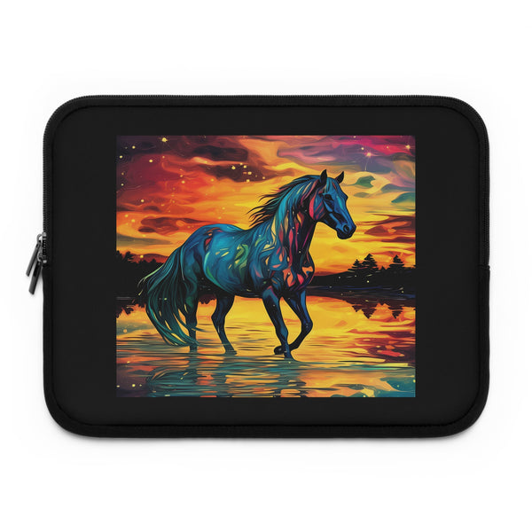 Colorful Modern Horse Laptop Sleeve