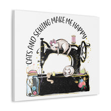 Cats and Sewing - Canvas Gallery Wraps