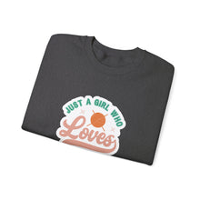 Just A Girl Crochet Unisex Heavy Blend™ Crewneck Sweatshirt