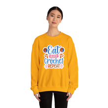 Eat Sleep Crochet Repeat Unisex Heavy Blend™ Crewneck Sweatshirt