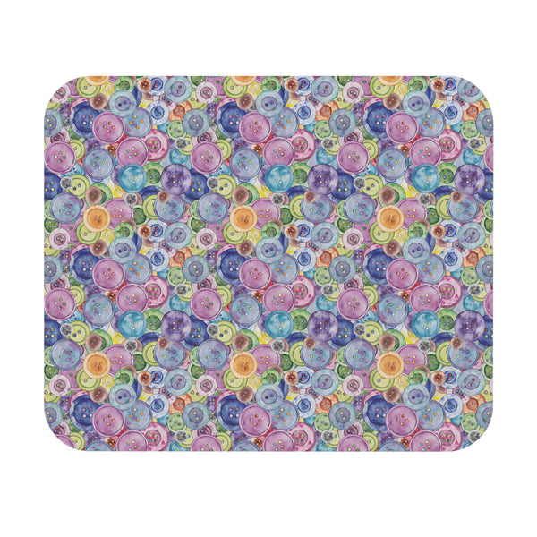 Packed Watercolor Buttons Mouse Pad (Rectangle)