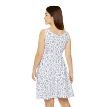 Outlined Sewing Elements Skater Dress