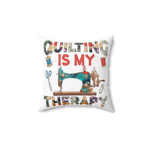 Quilting Therapy Spun Polyester Square Pillow