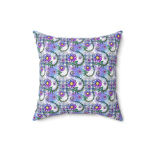 Floral Collage Pattern 2 Spun Polyester Square Pillow