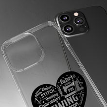 Black Sewing Word Cloud - Clear Cases