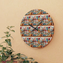 Watercolor Sewing Supplies 2 Acrylic Wall Clock