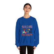 Floral Quilting is My Therapy Unisex Heavy Blend™ Crewneck Sweatshirt