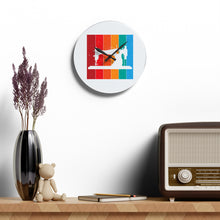 Retro Sewing Machine Acrylic Wall Clock
