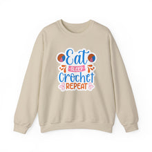 Eat Sleep Crochet Repeat Unisex Heavy Blend™ Crewneck Sweatshirt
