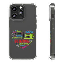 Colorful Sewing Word Cloud - Clear Cases