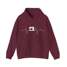 Sewing Machine Heart Beat Unisex Heavy Blend™ Hooded Sweatshirt