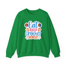Eat Sleep Crochet Repeat Unisex Heavy Blend™ Crewneck Sweatshirt