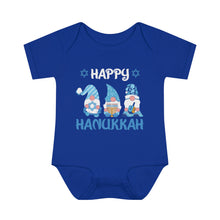 Happy Hanukkah Gnomes Infant Baby Rib Bodysuit