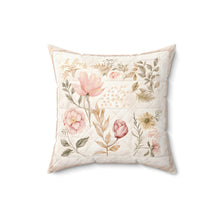 Sew Sweet Sewing Floral 1 Spun Polyester Square Pillow