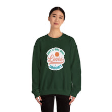 Just A Girl Crochet Unisex Heavy Blend™ Crewneck Sweatshirt