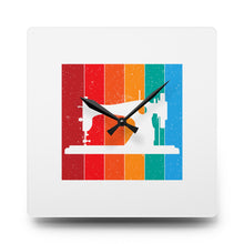 Retro Sewing Machine Acrylic Wall Clock