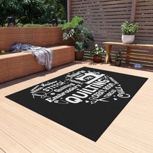 Quilting Word Cloud Outdoor Rug