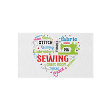 Colorful Sewing Word Cloud Outdoor Rug