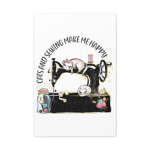 Cats and Sewing - Canvas Gallery Wraps