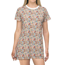 Watercolor Sewing Supplies 1 T-Shirt Dress