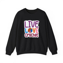 Live Love Crochet Unisex Heavy Blend™ Crewneck Sweatshirt