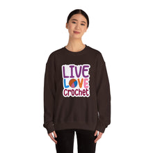 Live Love Crochet Unisex Heavy Blend™ Crewneck Sweatshirt