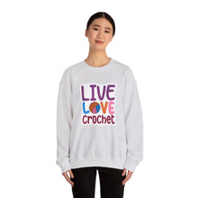 Live Love Crochet Unisex Heavy Blend™ Crewneck Sweatshirt