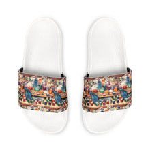 Watercolor Sewing Supplies 3 Women's PU Slide Sandals