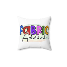 Fabric Addict Spun Polyester Square Pillow - White